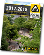 2017-2018 Delta College Catalog Cover Graphic