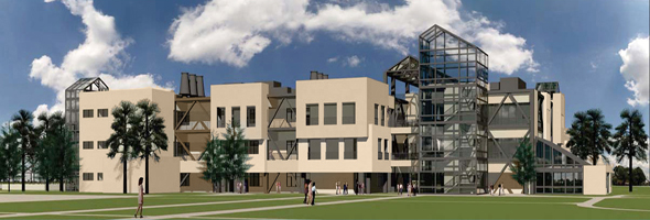 Delta Colllege Artist's Rendering of the Math & Science Center