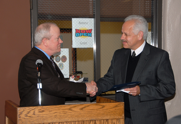 Jerry McNerney Congratulates Dr. Raul Rodriguez and Delta College for opening the Veteran Resource Center.