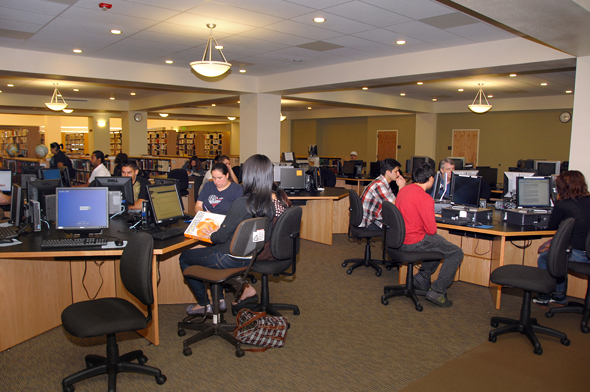 Irving Goleman Library-Interior Computers