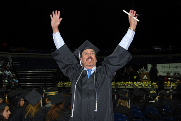 Student Elation at Commencement 2011