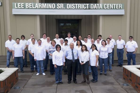 Lee Belarmino and Information Technology Staff