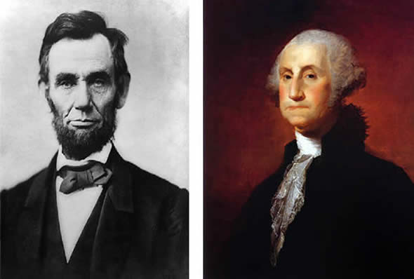 Abraham Lincoln & George Washington portatraits