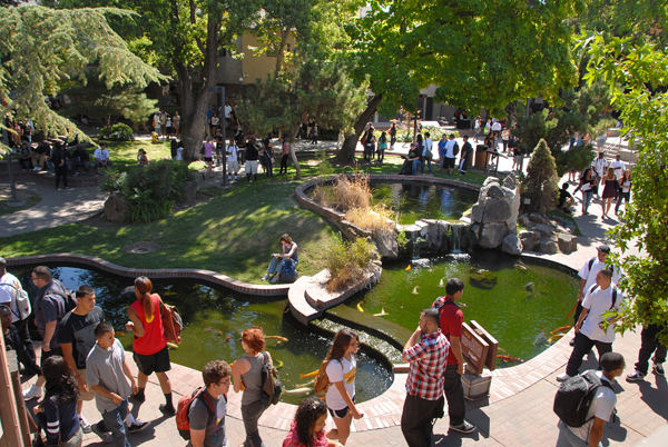 Delta College Quad Area. First Day of Fall Semester!