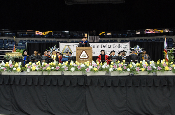 Stage at Commencement 2011