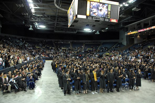 Stockton Arena has been the host of Delta's commencement ceremonies since 2009.