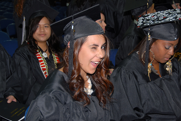 A Student Winks at Camera!