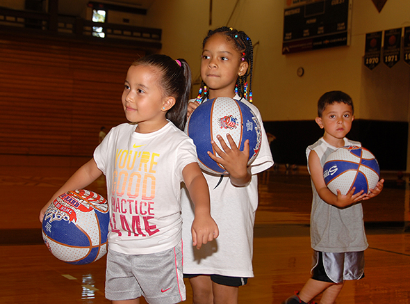 Delta College Youth Basketball Camp Participants. Ages 5-13.