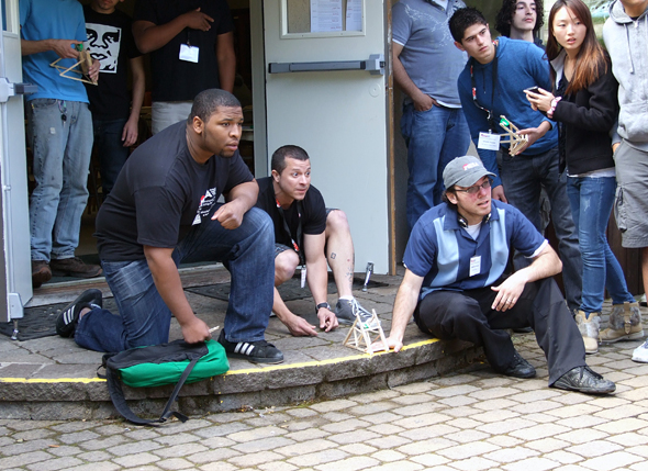 Chris Branner-Augmon take part in the Catapult Challenge at the MESA Conference 2012.