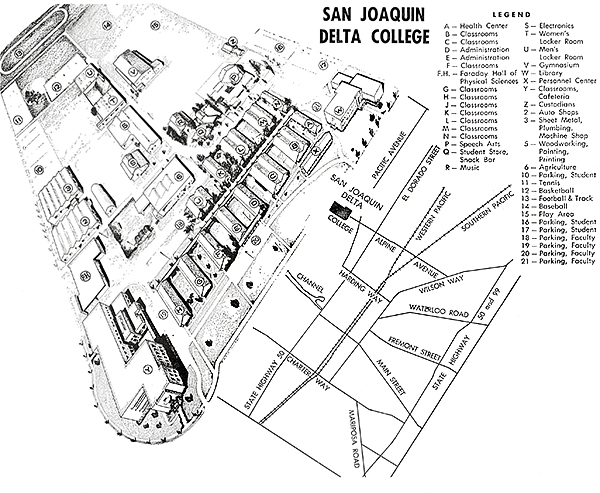 Delta College Campus Map