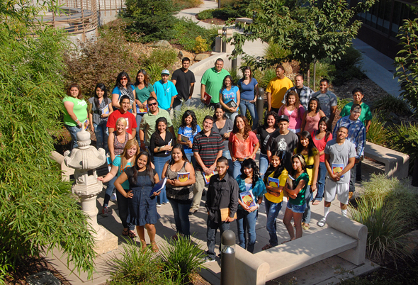 Delta's Puente Club visitis the Elizabeth Humbarger Tolerance Garden.