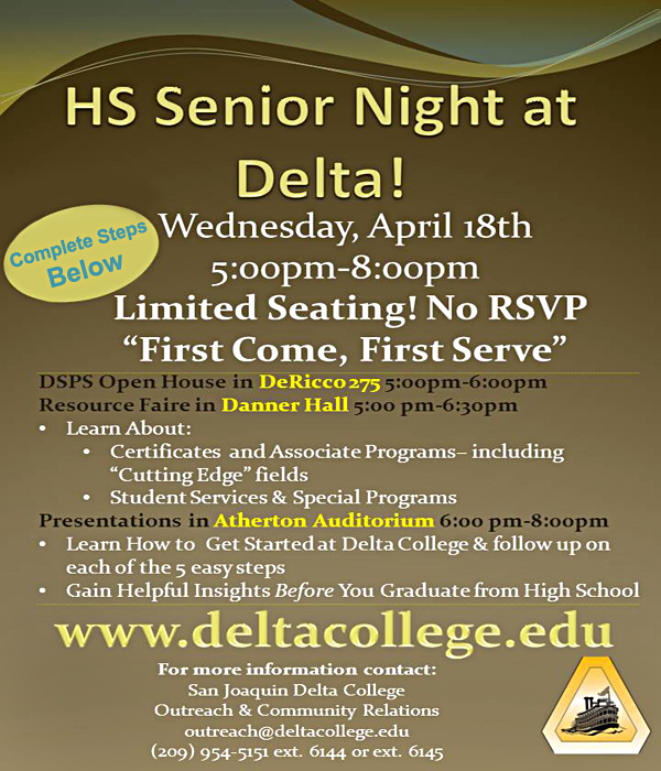 High School Senior Night event Poster