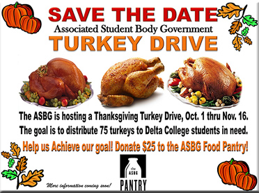 Turkey Drive - ASBG Pantry Food Drive through Nov. 16