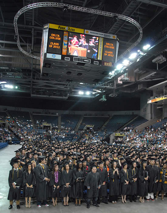 Delta College's 2012 Commencement - Stockton Arena