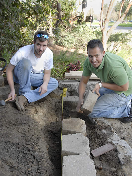 Students Work on Landscape Design 