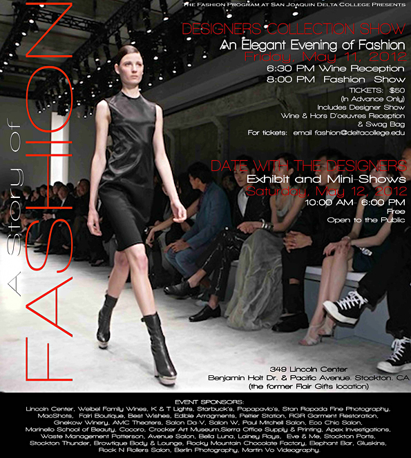 Story of Fashion, May 11 & 12, 349 Lincoln Center, Stockton