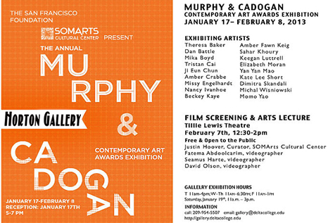 Horton Gallery Murphy & Cadogan Contemporary Art Awards Exhibition, Jan 17 - Feb. 8