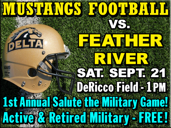 Saltue the Military Game, Sept. 21-DeRicco Field. Active and Military Vets in FREE!