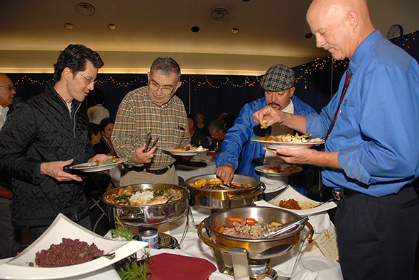 Customers enjoy last year's Winter Buffet