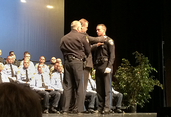 POST Academy Graduate, 2014. Badge Pinning.