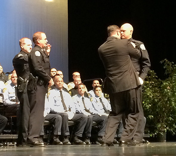 POST Academy Graduate, 2014. Badge Pinning.