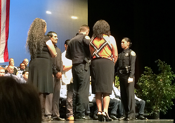 POST Academy Graduate, 2014. Badge Pinning.