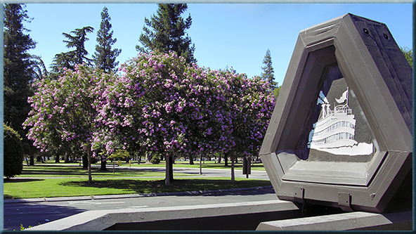 Delta College's main Pacific Ave. entrance.