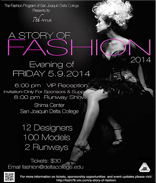 Story of Fashion, May 9, 6pm, Reception, 8pm Runway Show, Shima Center