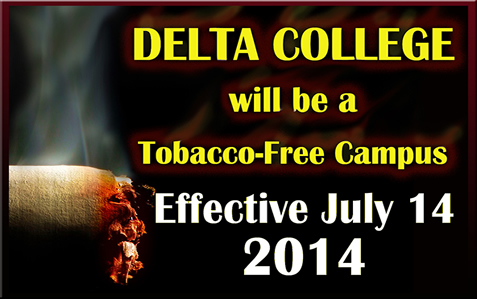 Delta College Campuses, Smoke Free on July 14, 2014