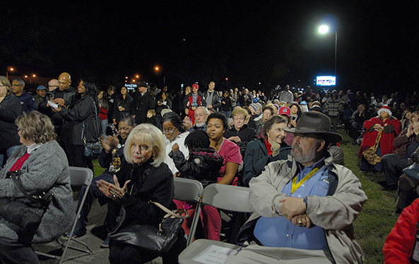 Another big crowd at this year's ceremony.