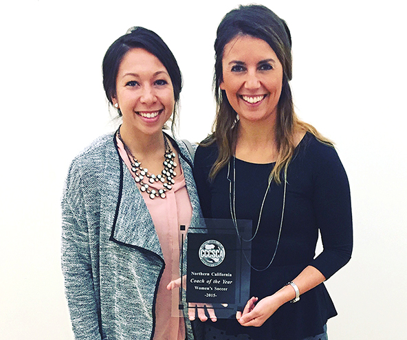 (L-R) Assistant Coach Alexia Poon, Head Coach Adrienne Sorenson 