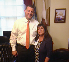 Delta College Trustee Janet Rivera met with U.S. Reps. David Valadao and Jeff Denham for 