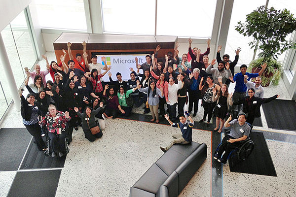 Delta Students & Staff at the Microsoft Campus