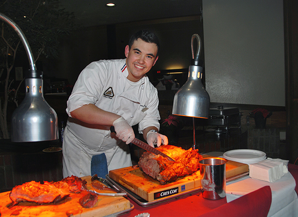 Winter Feast Student Chef at Work!