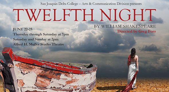 Twelfth Night, June 22-25 at the Alfred H. Muller Studio theatre