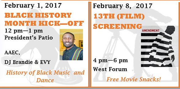 Delta College Black History Month Events, Feb. 1 & 8