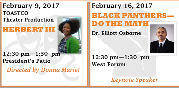 Delta College Black History Month Events, Feb. 9 and 16