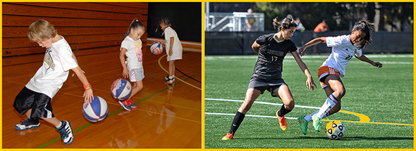 Delta College Basketball/Soccer Sports Camps for Kids, 5-13 years old.