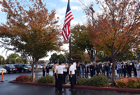 Flag Raising Ceremmony at Delta College - 11/09/17